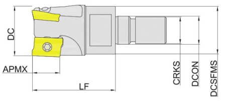 MEB190-020R03M10-AP11 Корпус фрезы Gesac