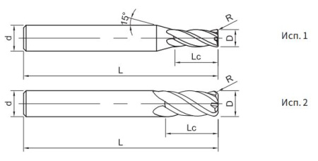 US200-R4-04005 Фреза монолитная твердосплавная Gesac