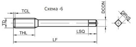 ET166-FJN-U1420D-RH7 Метчик Gesac