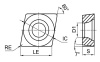 CCMT060204-MM-GS3115 Токарная пластина для точения Gesac