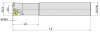 MKA110-020R02P20-UD08 Корпус фрезы Gesac