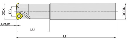 MKA110-020R02P20-UD08 Корпус фрезы Gesac