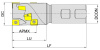 MHC190-040R02W32-AN12 Корпус фрезы Gesac