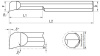 GHT-AR60R20L15 Минирезец твердосплавный Универсальный Gesac