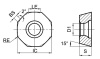 ODKT060508-GM-GM2140 Пластина фрезерная Gesac