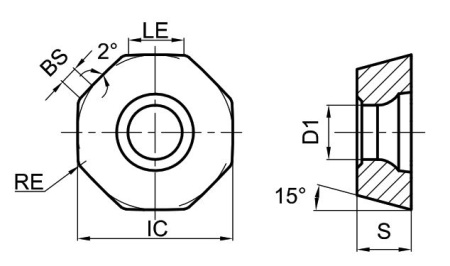 ODKT060508-GM-GM2140 Пластина фрезерная Gesac