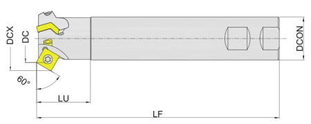 MCA160-025R02W25-SP09 Корпус фрезы Gesac