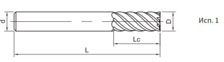 SH260-S6-20-45-H Фреза монолитная твердосплавная Gesac