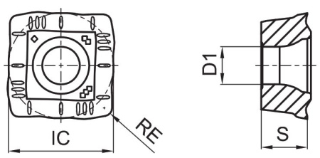 QPMG150512-DP-GA4230 Пластина для сверления Gesac