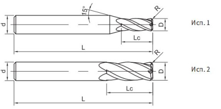 ST210-R4-10030 Фреза монолитная твердосплавная Gesac