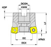 MKT113-080R08A27-SO12 Корпус фрезы Gesac