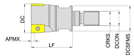 MEJ190-021R02M10-AP10 Корпус фрезы Gesac