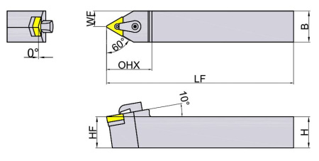MTENN3232P16 Державка Токарная для точения Gesac