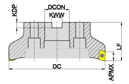 MET190-160R09C40-AD18 Корпус фрезы Gesac