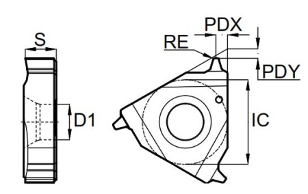 22IR4.0TR-GM3225 Пластина резьбовая Gesac