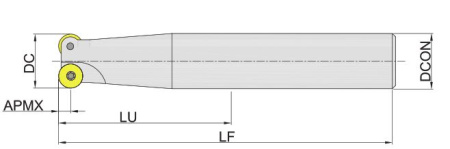 MPB100-020R02P20-RP10 Корпус фрезы Gesac