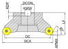 MFC160-125R08B40-HN06 Корпус фрезы Gesac