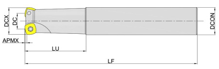 MKM113-025R03P25-SD09L Корпус фрезы Gesac