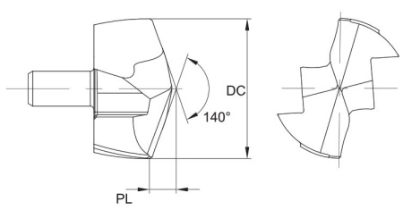 GUMD134-PKM-GPD7115 Головка твердосплавная для сверла Gesac