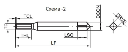 ET166-FJN-025045E-RH5 Метчик Gesac