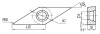 VPGT110301M-AF-GAT7125 Токарная пластина для точения Gesac