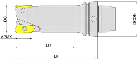 MEH190-032R02HA63-XD19 Корпус фрезы Gesac