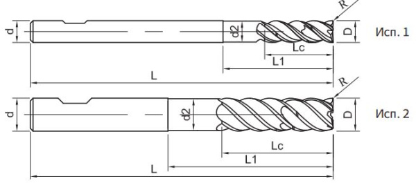 PP300-SPEED-3DN-16052 Фреза монолитная твердосплавная Gesac