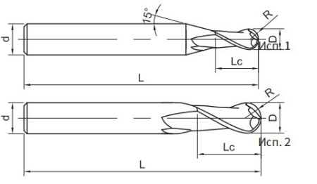 SH360-B2-20-30-K Фреза монолитная твердосплавная Gesac