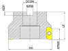 MEH190-100R08B32-XD19 Корпус фрезы Gesac