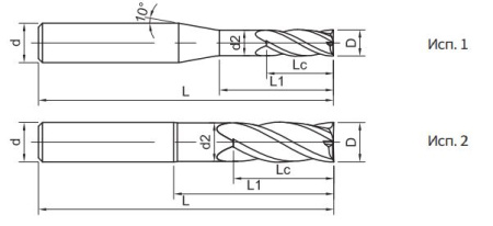 SH260-SN4-6-18-H Фреза монолитная твердосплавная Gesac
