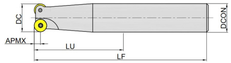 MPS100-032R03P32-RP12L-DB  Корпус фрезы Gesac