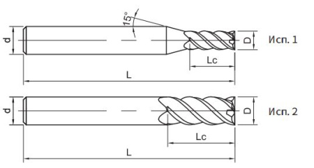 SH160-S4-18040 Фреза монолитная твердосплавная Gesac