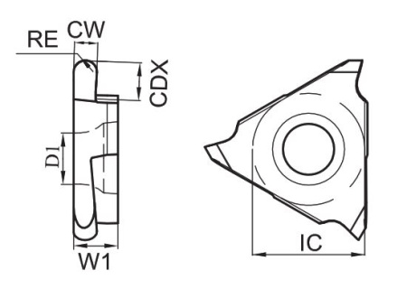 GBR4400R-200-GA4230 Пластина отрезная GB Gesac