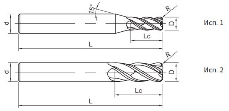 PP300-R4-10005 Фреза монолитная твердосплавная Gesac