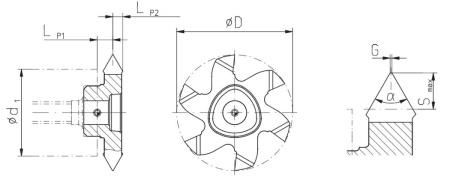 DMR16160250VM-TH -GA4425 Пластина резьбовая POLYMILL Gesac