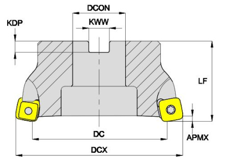 MKT113-125R08B40-SO12 Корпус фрезы Gesac
