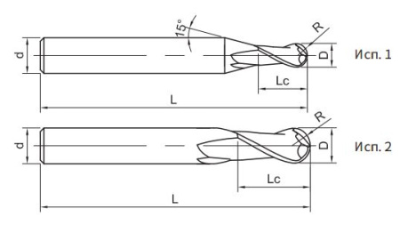 SH160-B2-01503 Фреза монолитная твердосплавная Gesac
