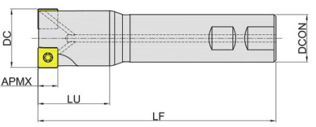 MES190-040R04W32-SD14 Корпус фрезы Gesac