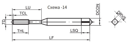 T118-FDN-040070C-6HX Метчик Gesac