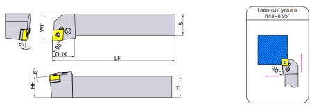 PCLNR2525M12  Державка Токарная для точения Gesac
