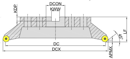MFC145-315R24D60-HN09 Корпус фрезы Gesac