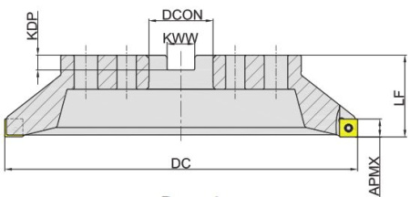 MES190-315R24D60-SD14 Корпус фрезы Gesac