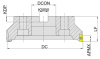 MEA190-250R14C60-AP16 Корпус фрезы Gesac