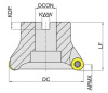 MPB100-125R08B40-RP16 Корпус фрезы Gesac