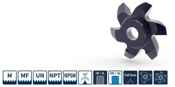 DMR25260350VM-TH -GA4425 Пластина резьбовая POLYMILL Gesac