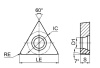 TCMT16T308-GP-GP1225 Токарная пластина для точения Gesac