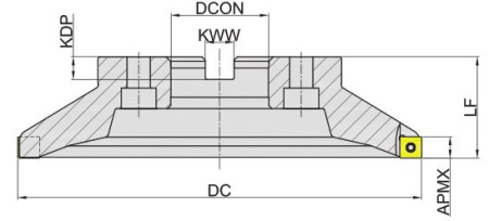 MES190-250R18C60-SD14 Корпус фрезы Gesac