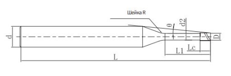 SPM200-SN2-1-3-V Фреза монолитная твердосплавная Gesac