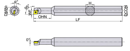 S08M-SCLCR06-A16 Державка Расточная Gesac