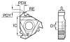 22ER2.5SAGE-F-GM3225 Пластина резьбовая Gesac